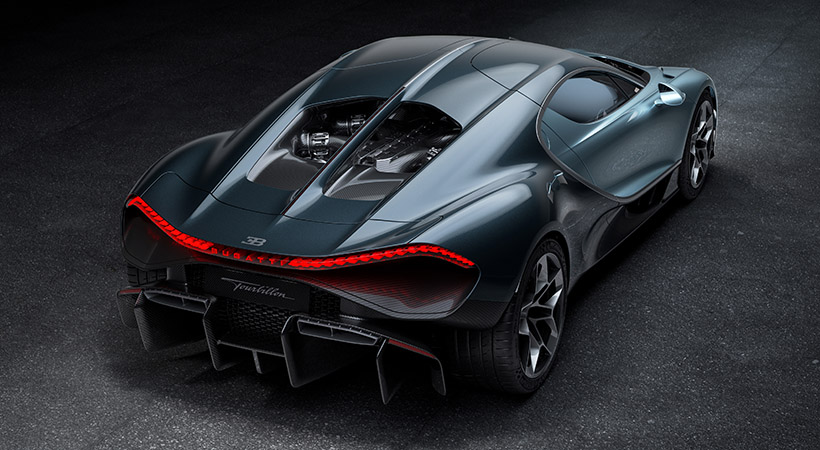 A pesar de la batería y los motores eléctricos, Bugatti afirma que el Tourbillon es más ligero que el Chiron. Foto: Bugatti