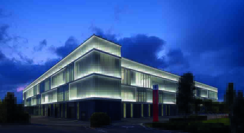 El nuevo Ferrari e-building. Foto: Duccio Malagamba / Ferrari