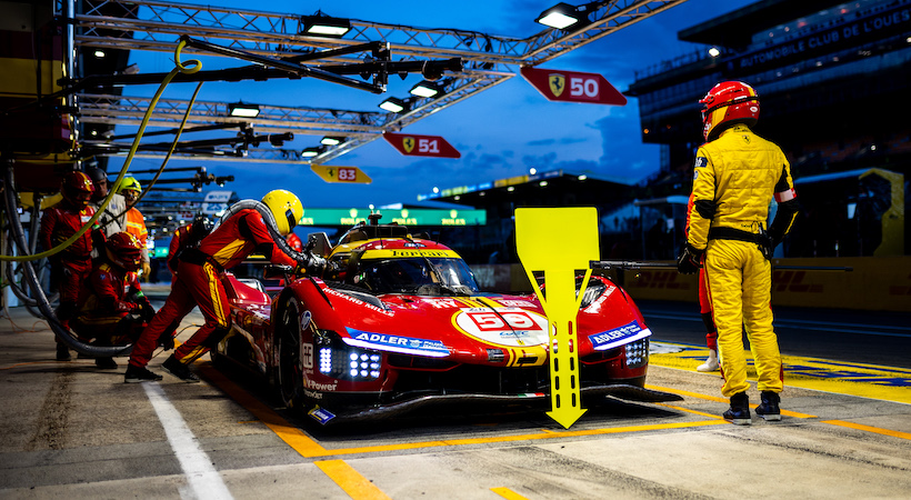 Ferrari superó a Toyota y Porsche para lograr su segunda victoria consecutiva en las 24 Horas de Le Mans 2024. Foto: Ferrari
