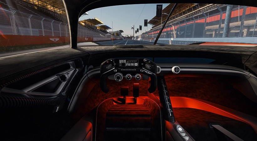 Controles de autos de carreras. Foto: Genesis