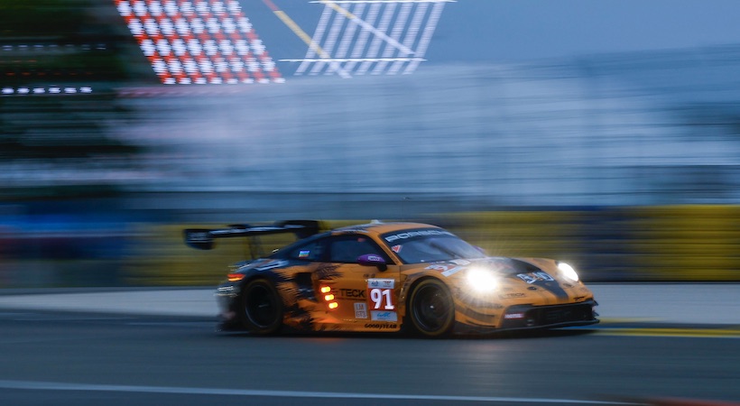 Porsche logró otra victoria en la clase LMGT3 con el Manthey EMA 911 GT3 R #91. Foto: Porsche