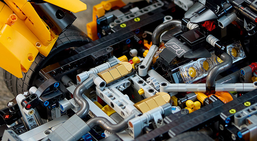 El detalle del motor es sorprendente. Foto: Lego