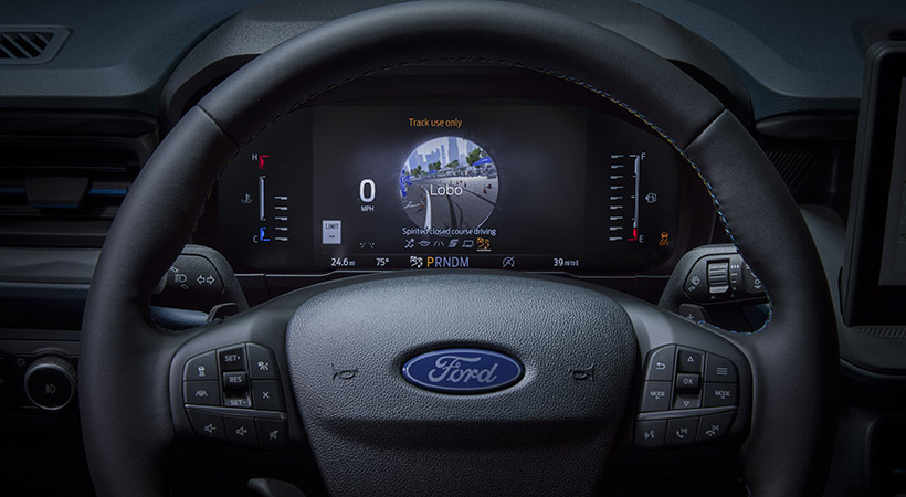 A lo anterior contribuye el modo de manejo Lobo que, al igual que el modo Pista del Mustang, está enfocado para sacar mayor provecho en circuito. Foto: Ford