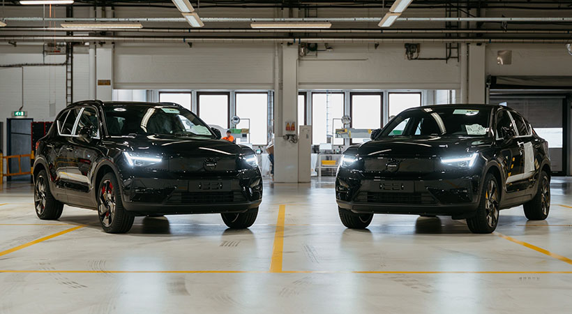 Volvo EX40 y EC40 Black Edition. Foto: Volvo