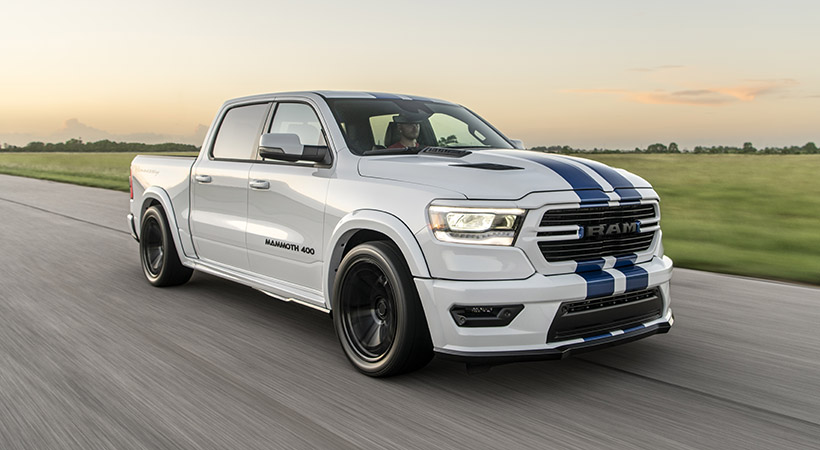 Hennessey Mammoth 400 Ram en Viper White. Foto: Hennessey