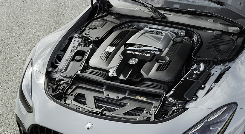 Bajo el capó encontramos el motor V8 biturbo de 4.0 litros que desarrolla 603 hp y 627 lb-pie. Foto: Mercedes-AMG