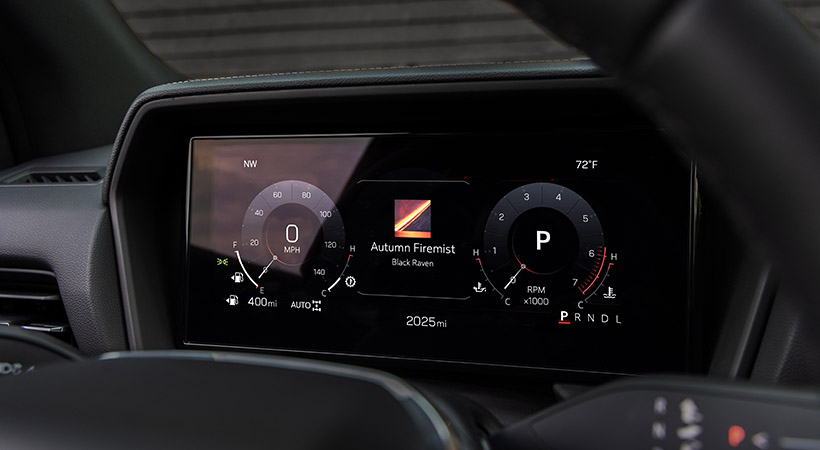 El tablero de instrumentos es de once pulgadas. Foto: GMC