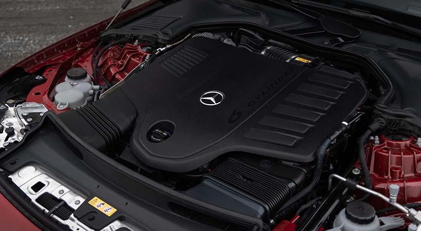 El CLE 450 4Matic 2024 cuenta con un motor turbo de 3.0L con sistema híbrido que entrega 375 caballos de fuerza y 369 libras-pie de torque. Foto: Mercedes-Benz