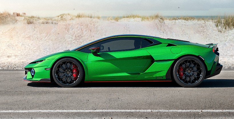 El paquete ligero Alleggerita, que incluye un alerón trasero más grande, una fascia exclusiva y rines de fibra de carbono, debuta junto con el modelo y ofrece un incremento del 158% en la carga aerodinámica. Foto: Lamborghini