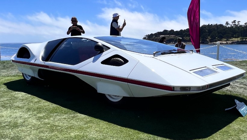 Pininfarina Ferrari Modulo en el Concurso de Elegancia de Pebble Beach. Foto: Marcos Bureau