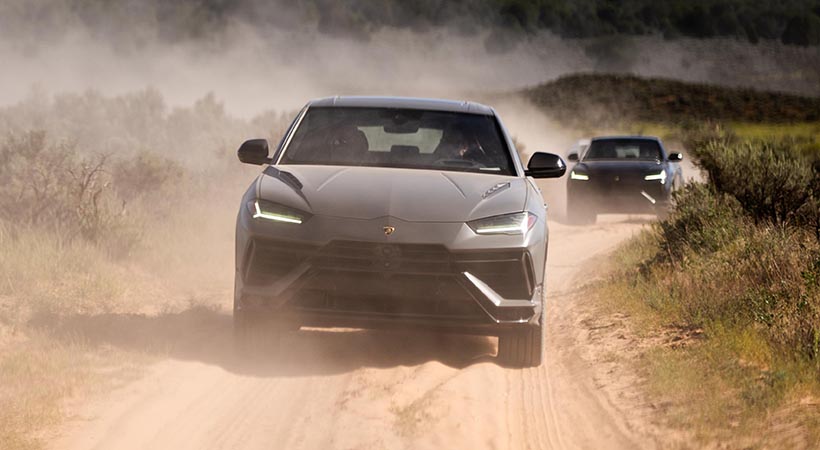 Al día siguiente, el contingente se dispuso a recorrer las sinuosas rutas del Parque Nacional Zion. Foto: Lamborghini