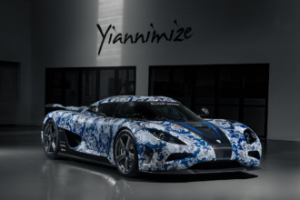 Koenigsegg Agera N, envuelto en arte