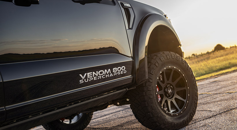 La suspensió  ha sido elevada seis pulgadas. Foto: Hennessey