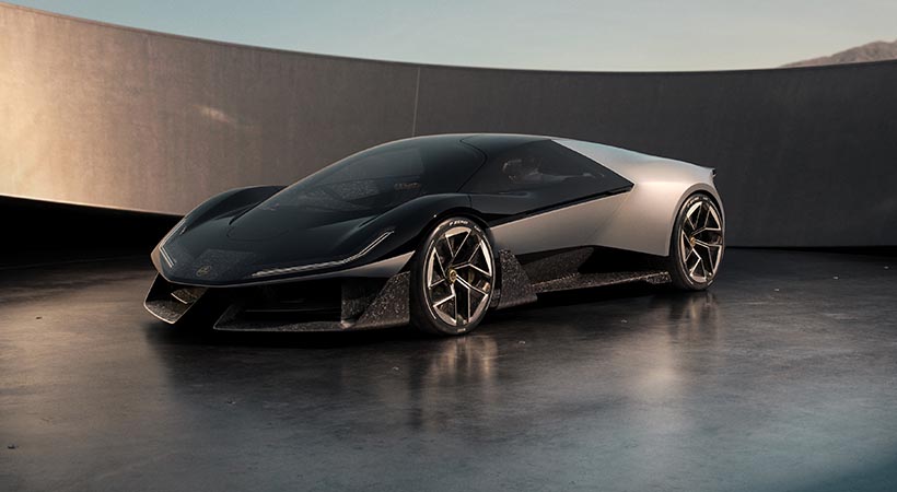 El sistema de propulsión de este Lotus incluye una batería de 70 kWh que alimenta dos motores eléctricos. Foto: Lotus