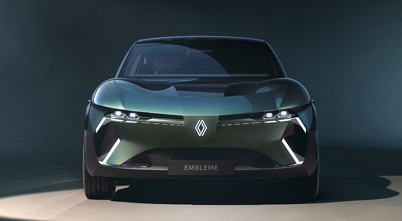 El Emblème destaca por su diseño aerodinámico y una construcción ligera que le permite pesar solo 3,851 libras. Foto: Renault