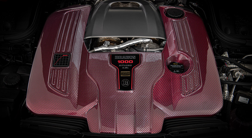 Bajo el capó se encuentra un motor V8 biturbo de 4.5 litros desarrollado por Brabus. Foto: Brabus