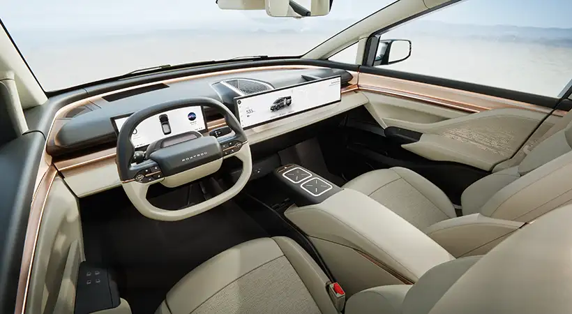 Descrito como un LMUV (Vehículo de Utilidad Multipropósito para el Estilo de Vida), el Model D mezcla características de los SUV y los MPV. Foto: Foxtron