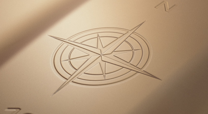 La Rosa de los Vientos, grabada con láser en el capó. Foto: Ferrari