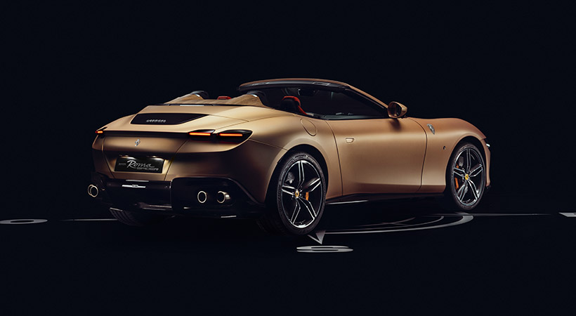 Este Ferrari Roma Spider Tailor Made estará en exhibición en el museo hasta febrero de 2025. Foto: Ferrari