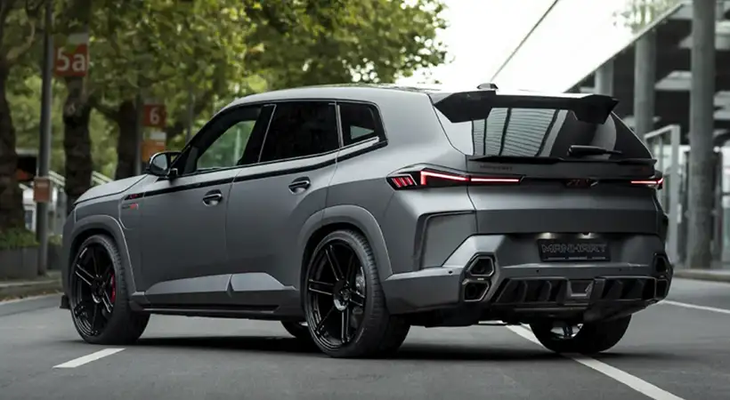 Este SUV está cargado de fibra de carbono. Foto: Manhart