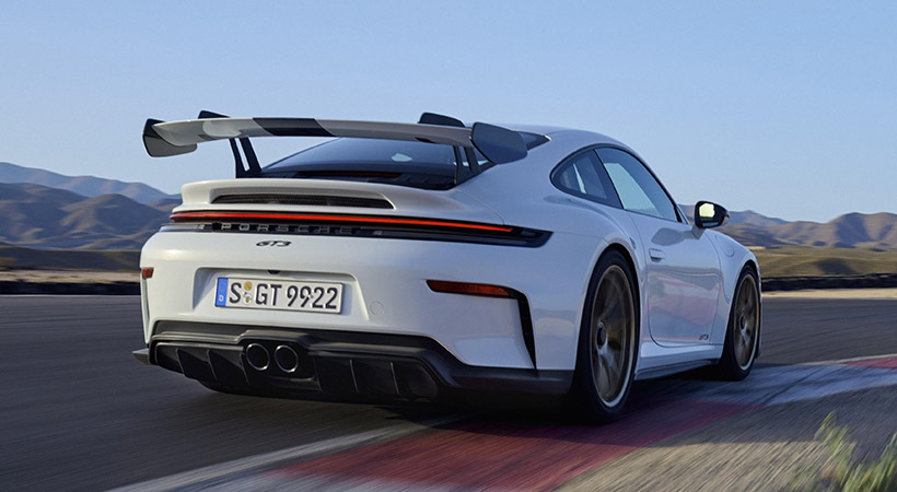 El Paquete Weissach, disponible anteriormente solo para los modelos RS, ahora también está disponible para el GT3. Foto: Porsche