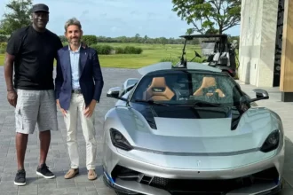 Michael Jordan presume su nuevo Battista Pininfarina Targamerica