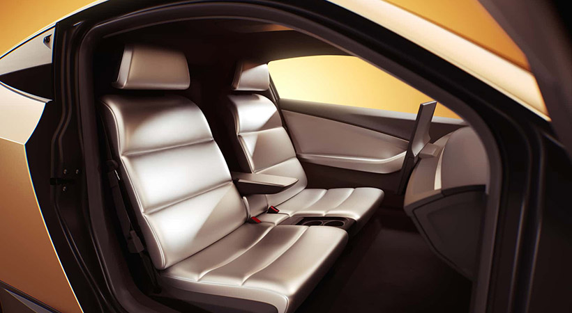 El interior, al parecer, solo es para dos pasajeros. Foto: Tesla