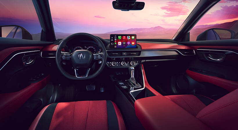 En cuanto a tecnología, el Acura ADX 2025 incluye una pantalla táctil de 9 pulgadas compatible con Apple CarPlay y Android Auto inalámbricos, además de un cuadro de instrumentos digital de 10.2 pulgadas. Foto: Acura