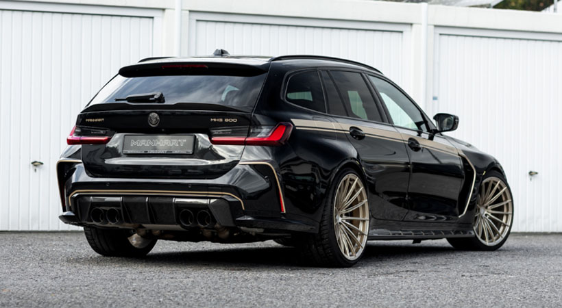 Ele stilo de esta vagoneta es muy agresivo. Foto: Manhart