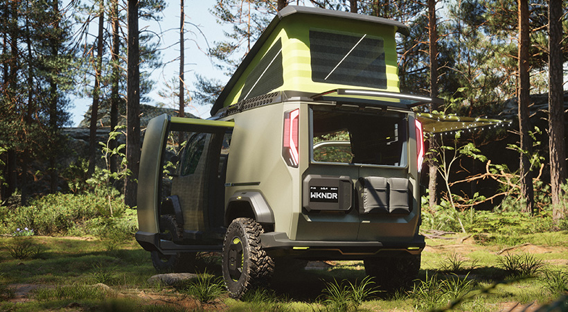 El toldo levadizo permite tener más espacio en la cabina. Foto: Kia