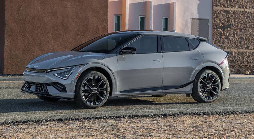 El EV6 2025 está equipado con la última generación del sistema operativo ccNC de Kia. Foto: Kia