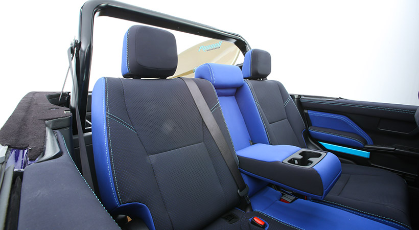 A nivel interior, Toyota 4Runner TRD Surf Concept incluye tapicería y elementos impermeables. Foto: Toyota