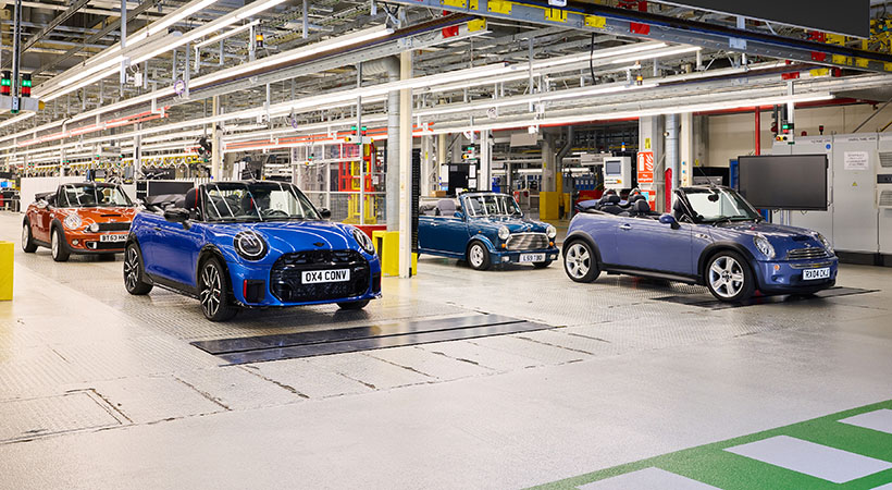 El nuevo Mini Cooper Convertible estará disponible con motores de gasolina de 163 hp y 204 hp. Foto: Mini