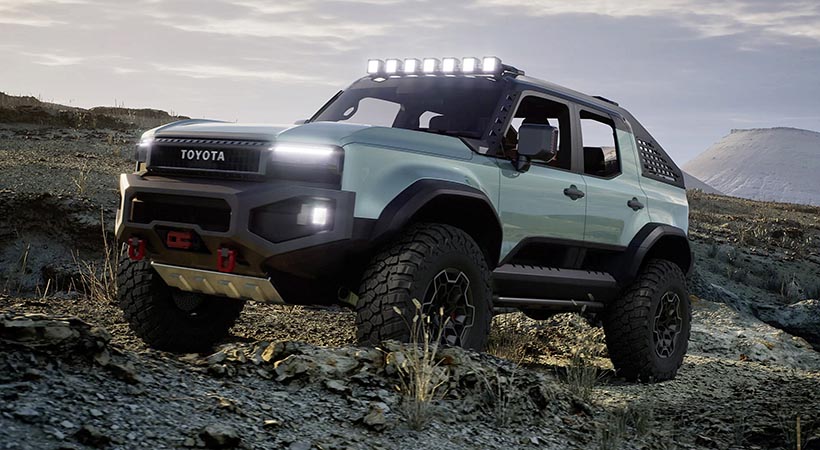 Adicionalmente, el Toyota Land Cruiser ROX Concept incluye parachoques de acero personalizados. Foto: Toyota