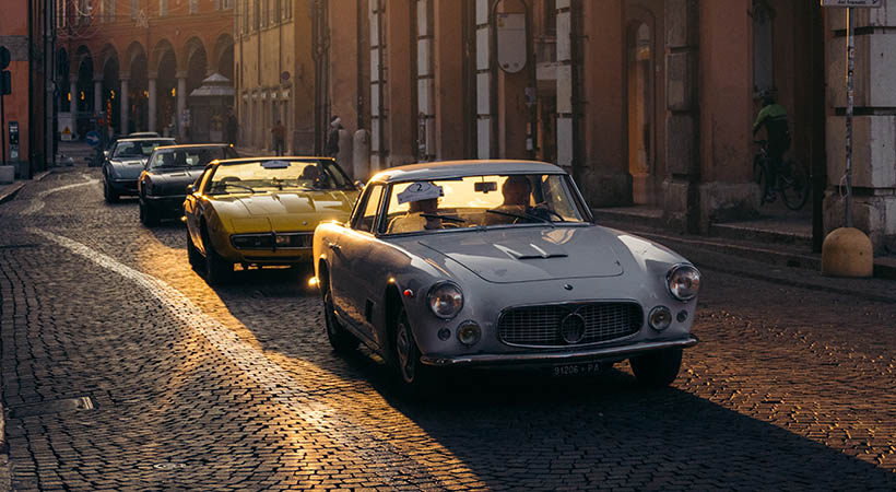 El domingo, la celebración llegó a su punto álgido con un desfile de 110 Maserati. Foto: Maserati