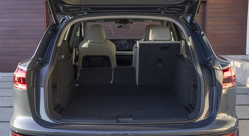 El esapcio en la segunda fila de asientos y detrás de ellos es notable. Foto: Audi