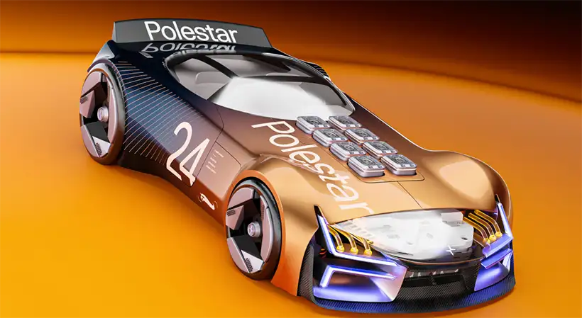 El segundo puesto fue para el italiano Powei Chen y su futurista 'Cyber Shaker'. Foto: Polestar