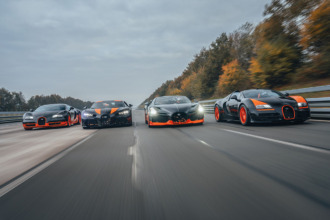 Estos son los cuatro reyes de la velocidad de Bugatti