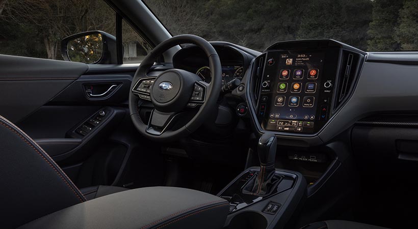 El interior es muy similar al del modelo de gasolina, Foto: Subaru