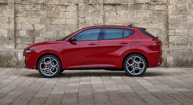 Incluso en los tramos más revirados, el Tonale se sentía como pez en el agua. Foto: Alfa Romeo