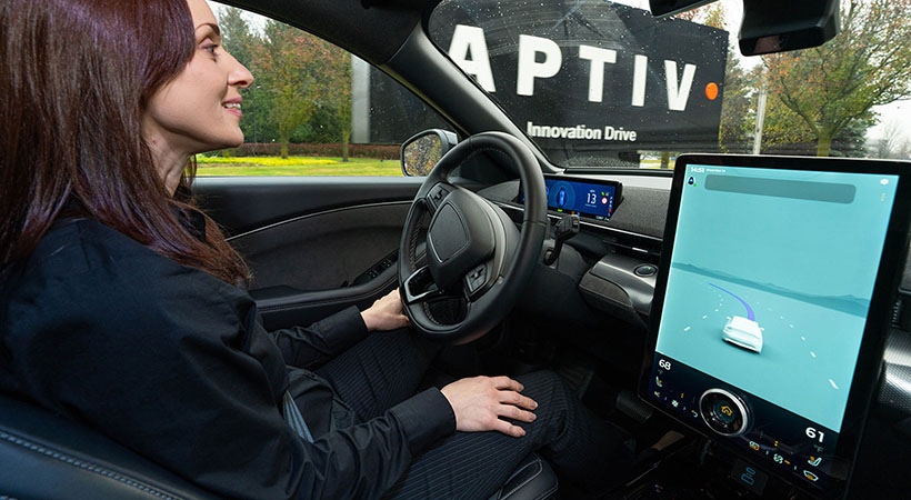 La experiencia de usuario  en la cabian con tecnología de Aptiv. Foto: Aptiv