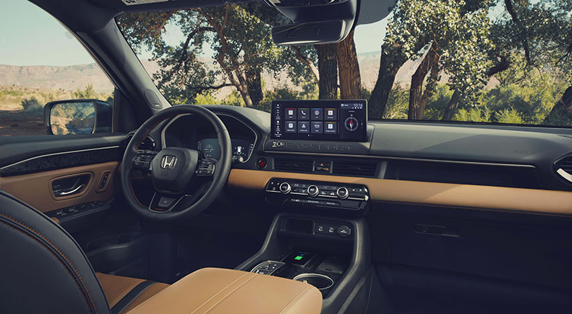 Interior del Honda Passport Trailsport. Foto: Honda