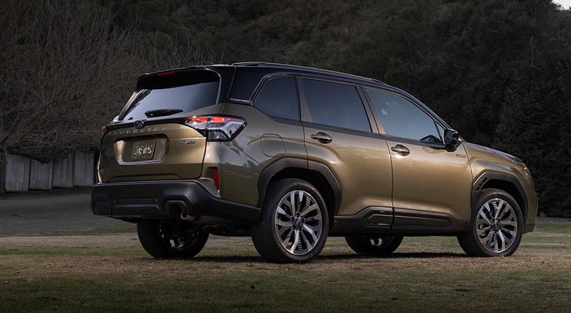 El Forester Premium Hybrid mantiene el reconocido sistema de tracción total simétrica de la marca de la constelación. Foto: Subaru