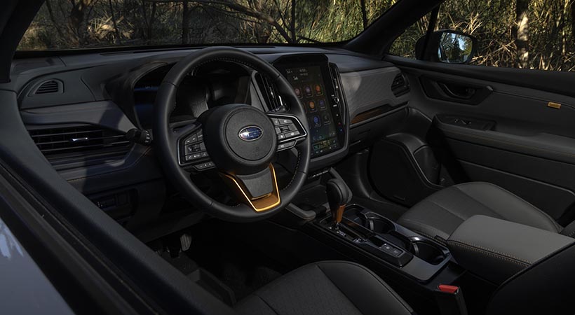 En el interior, tenemos tapicería StarTex, un material resistente al agua y fácil de limpiar. Foto: Subaru