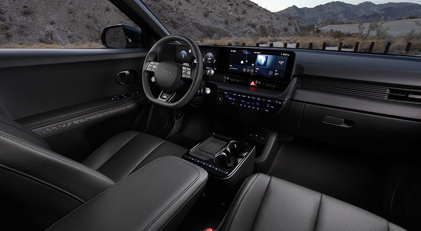 El interior cuenta con algunos detalles distintivos. Foto: Hyundai