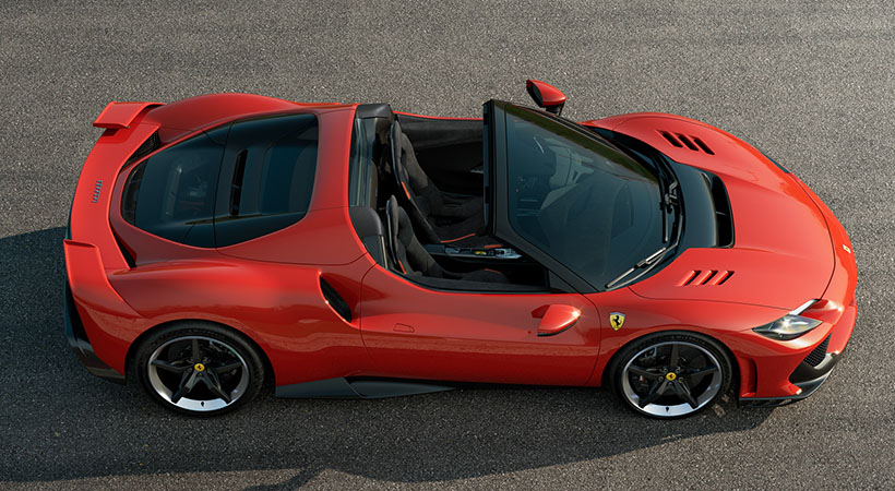 La suspensión fue modificada para adaptarse al nuevo nivel de potencia. Foto: Ferrari