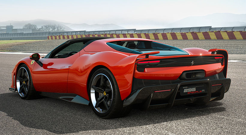 Ferrari asegura que ambos 296 Speciale generan un 20% más de carga aerodinámica respecto a los GTB y GTS.  Foto: Ferrari