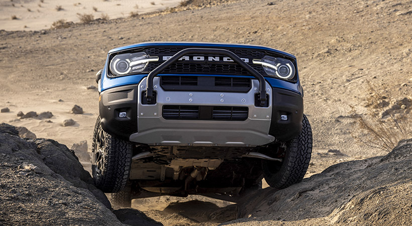 En la parte baja cuenta con placas de acero. Foto: Ford