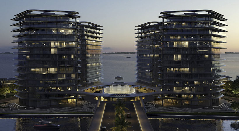 El diseño arquitectónico combina siluetas minimalistas modernas con la estética característica de Brabus. Foto: Brabus