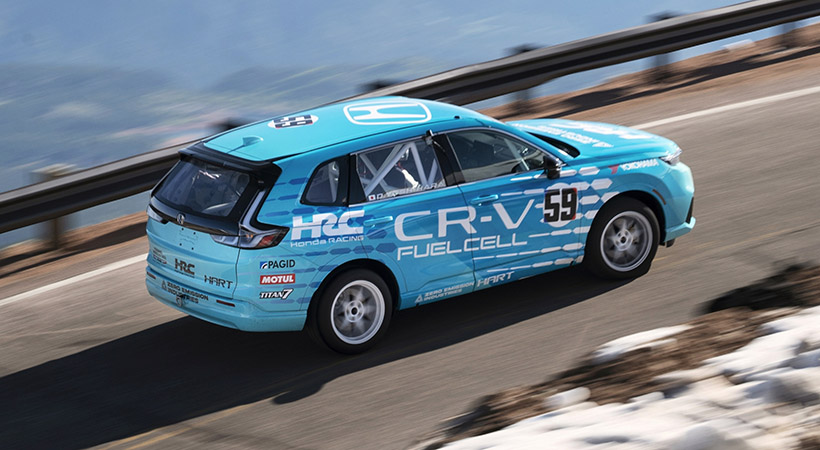 El CR-V e:FCEV 2025 ofrece una autonomía, estimada por la EPA, de 270 millas. Su potencia es de 174 hp, con 229 lb-pie de par. Foto: Honda